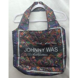 Johnny Was Reusable Shopper Tote Bag Foldable Abstract‎ Floral